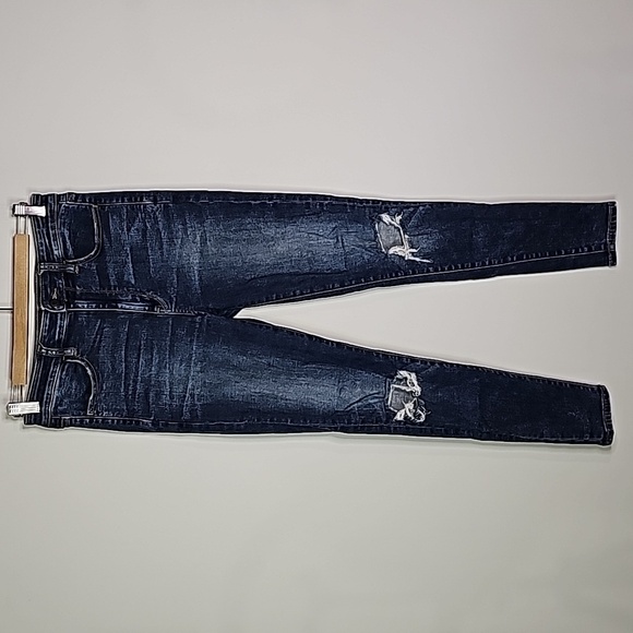 American Eagle dark wash next level stretch size 6 super high rise jeggings - Picture 1 of 8